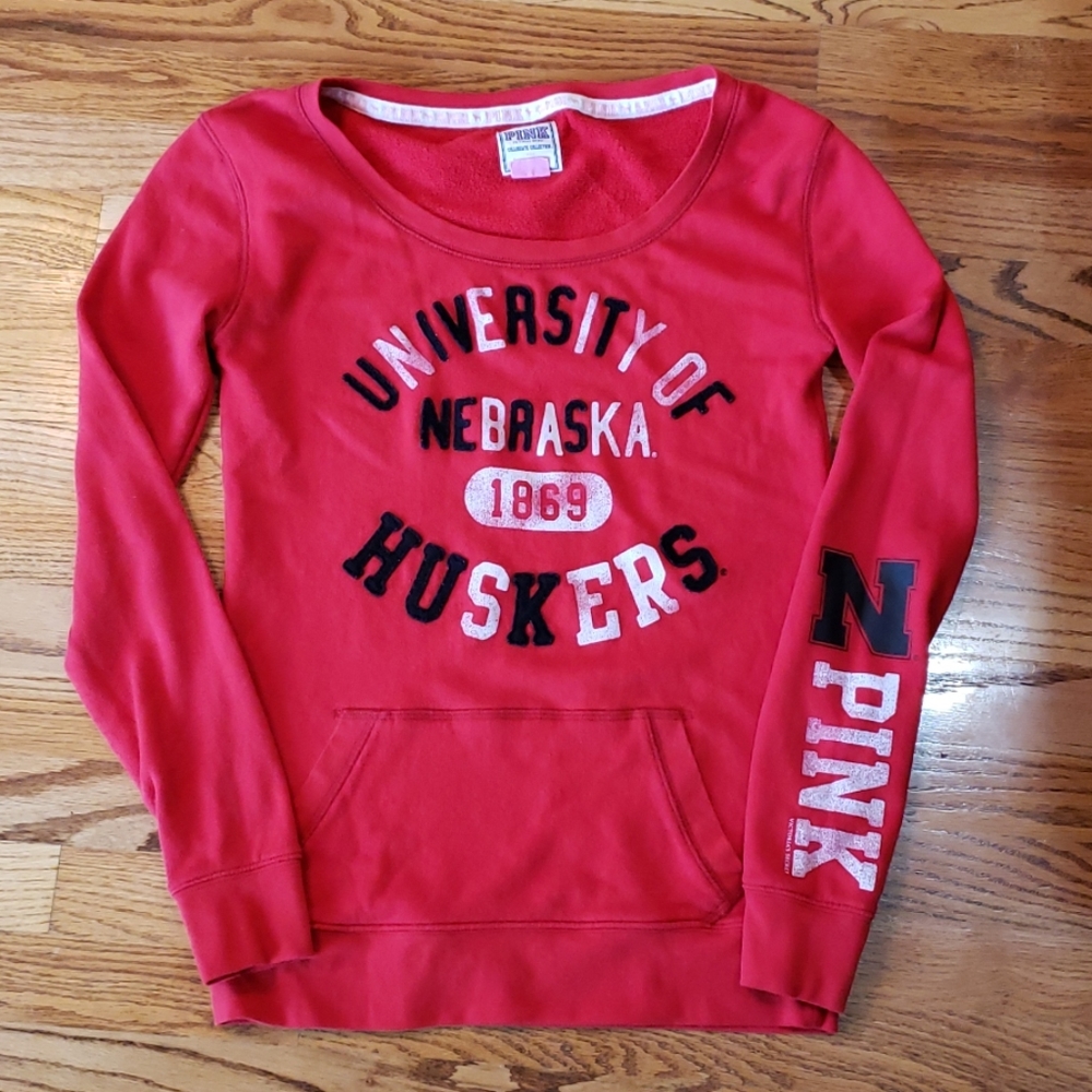 PINK Husker Sweatshirt